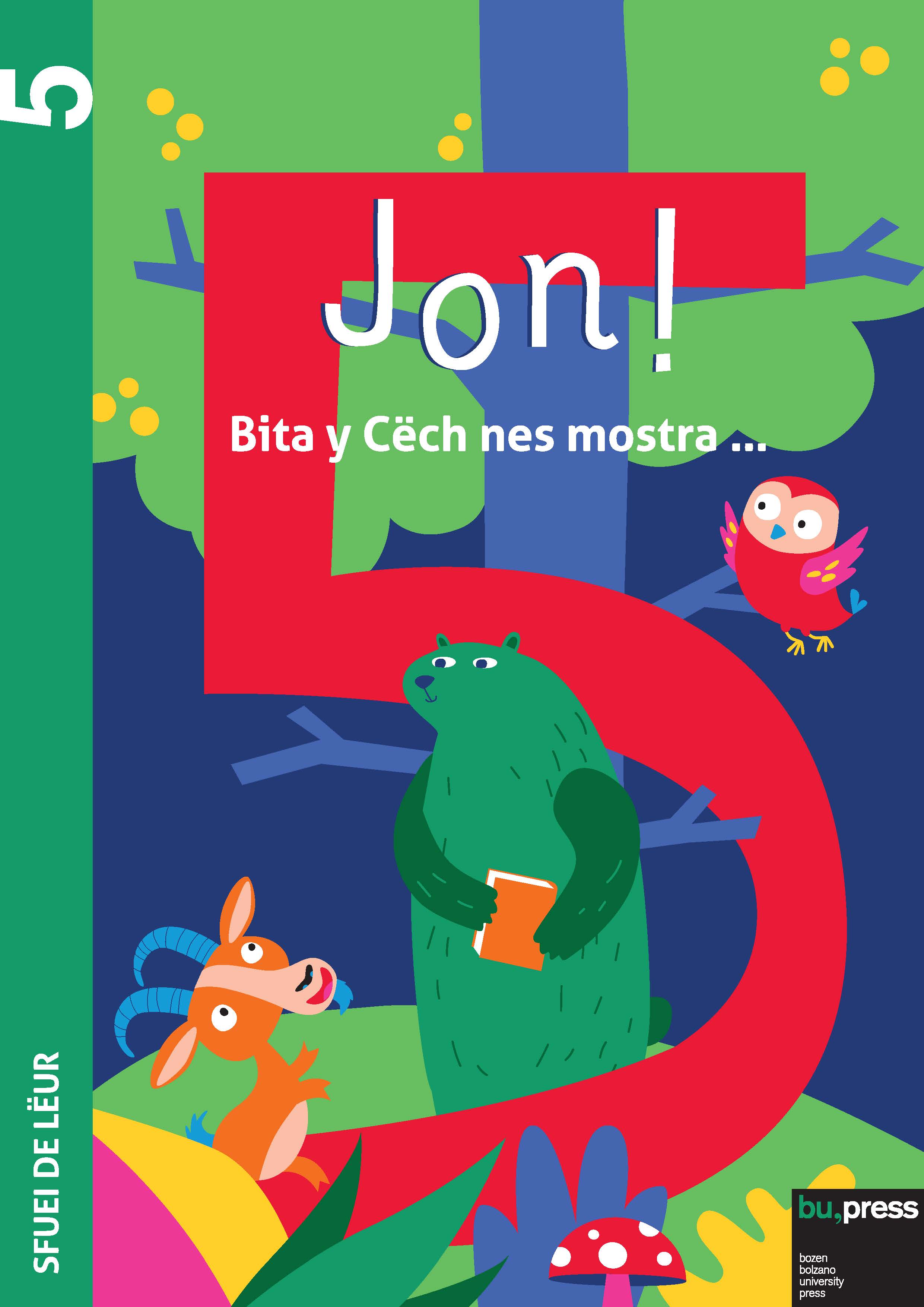 Cover of Jon! 5 – Sfuei de lëur Cover of Jon! 5 – Sfuei de lëur