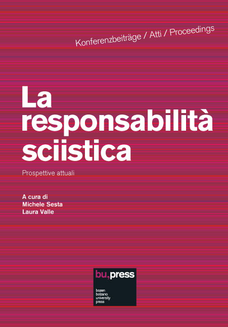 Cover of La responsabilità sciistica Cover of La responsabilità sciistica