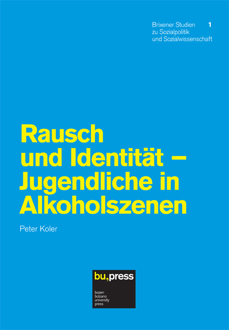 Cover of Rausch und Identität - Jugendliche in Alkoholszenen Cover of Rausch und Identität - Jugendliche in Alkoholszenen