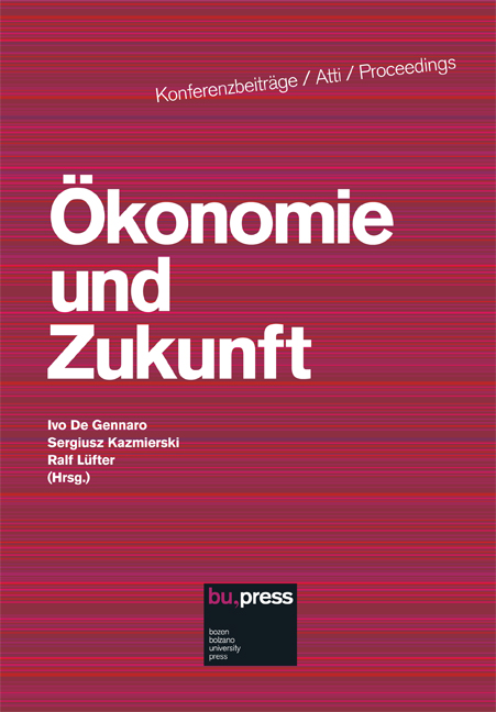 Cover of Ökonomie und Zukunft Cover of Ökonomie und Zukunft