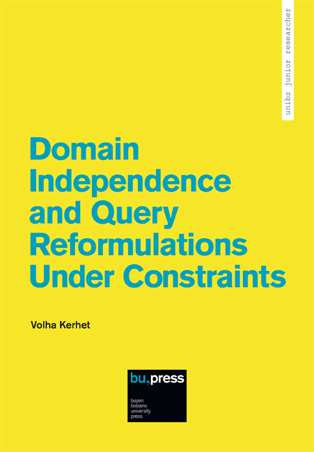 Cover of Domain Independence and Query Reformulations Under Constraints Cover of Domain Independence and Query Reformulations Under Constraints