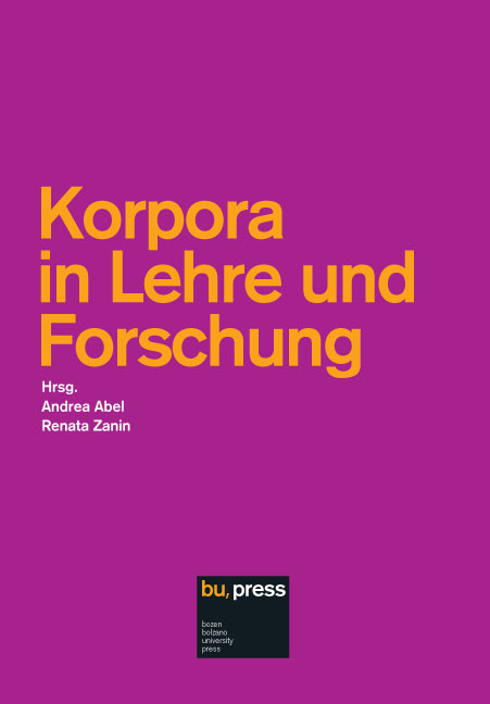 Cover of Korpora in Lehre und Forschung Cover of Korpora in Lehre und Forschung
