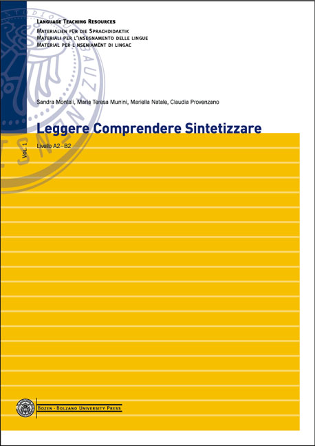 Cover of Leggere Comprendere Sintetizzare Cover of Leggere Comprendere Sintetizzare