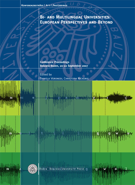 Cover of Bi- and multilingual Universities: European perspectives and beyond