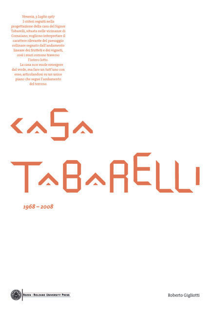 Cover of Casa Tabarelli 1968-2008