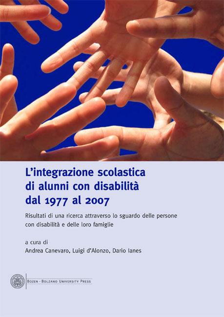 Cover of L'integrazione scolastica di alunni con disabilità dal 1977 al 2007