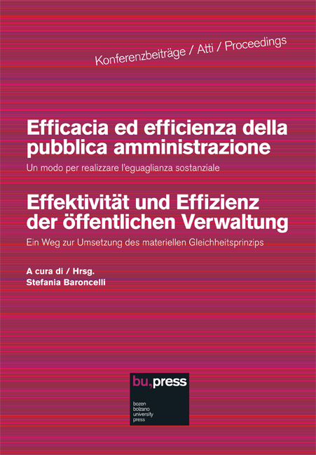 Cover of Efficacia ed efficienza della pubblica amministrazione