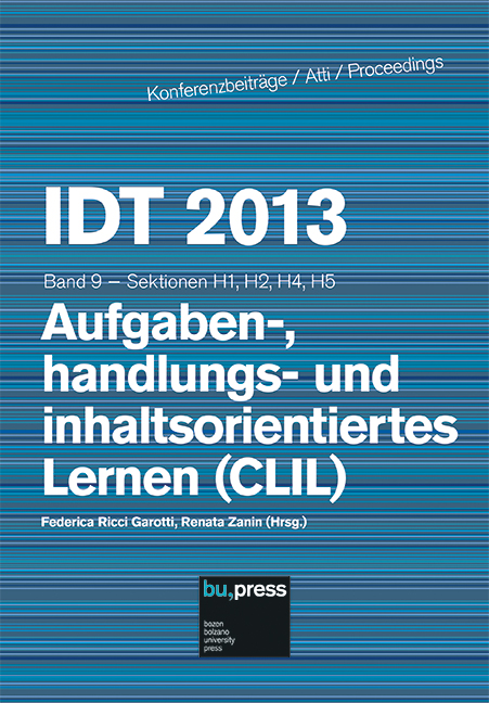 Cover of IDT 2013/9 Aufgaben-, handlungs- und inhaltsorientiertes Lernen (CLIL)