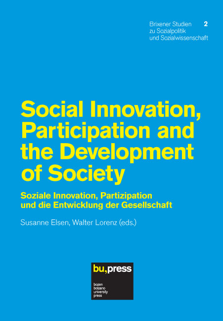 Cover of Social Innovation, Participation and the Development of Society