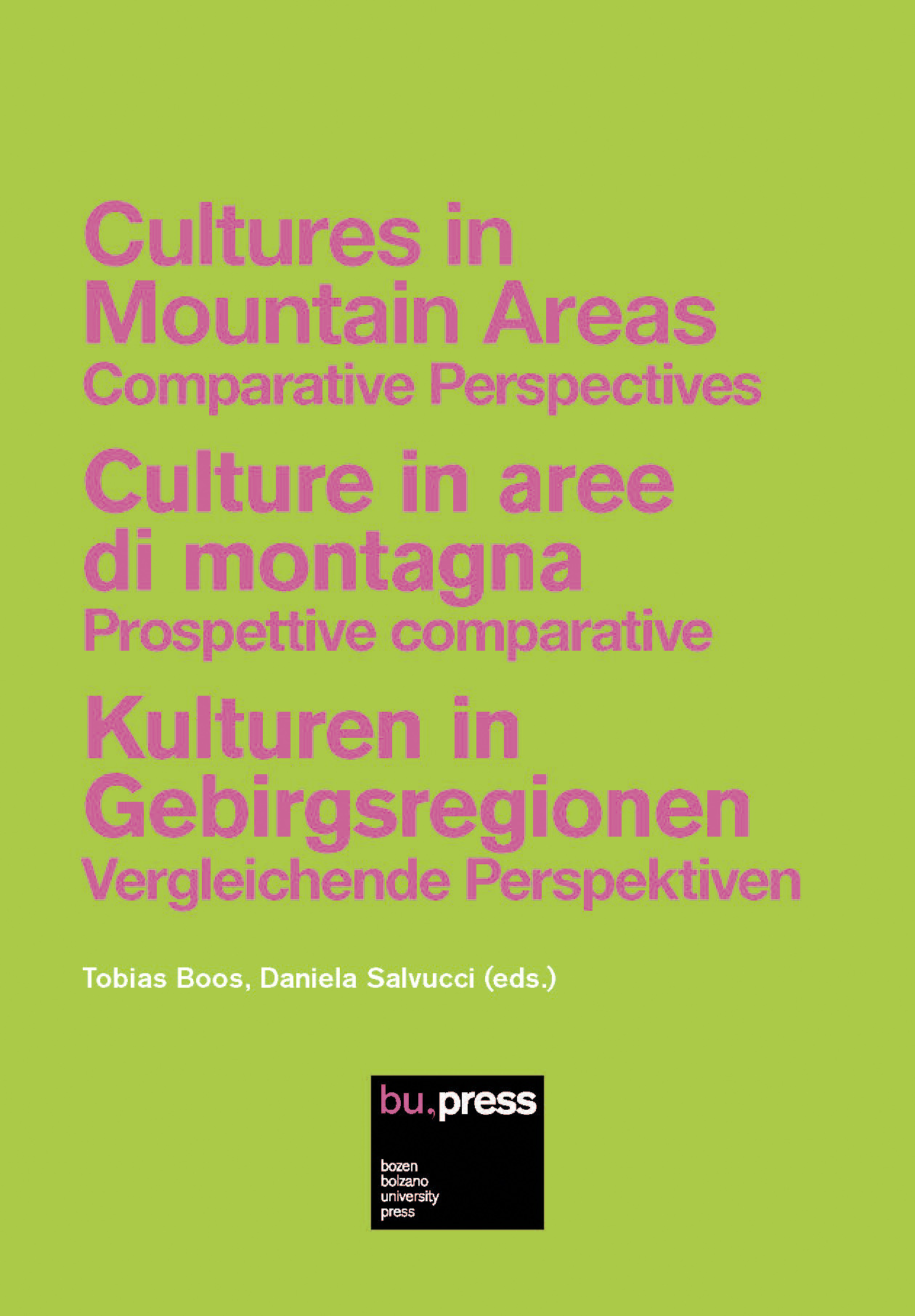 Cover of Cultures in Mountain Areas : Comparative Perspectives