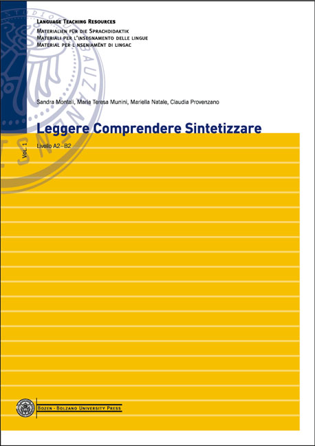 Cover of Leggere Comprendere Sintetizzare
