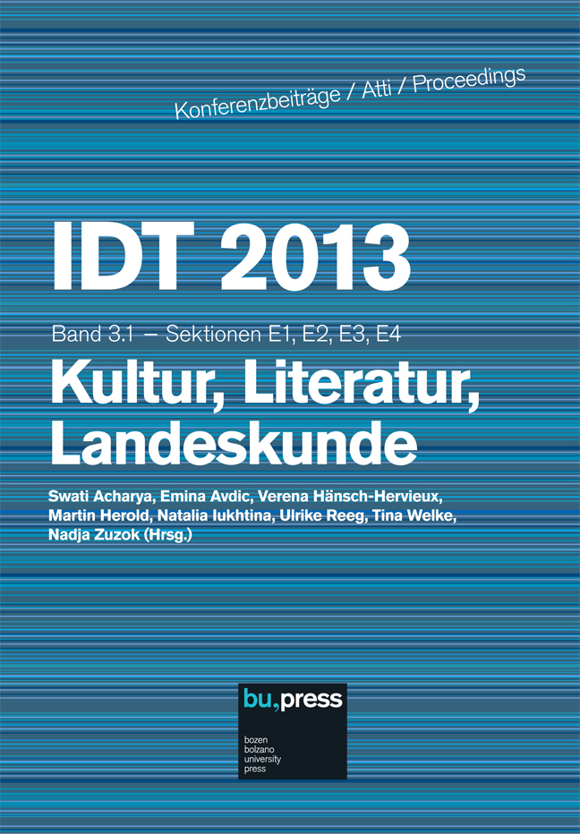 Cover of IDT 2013/3/1 Kultur, Literatur, Landeskunde