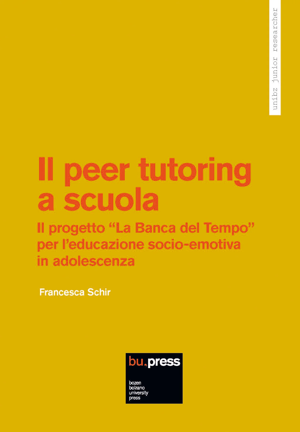 Cover of Il peer tutoring a scuola